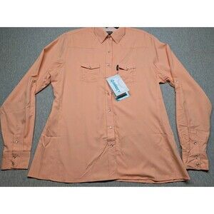 Hooey Habitat Nectar Pink Western Cowgirl Pearl Snap Shirt. Women's - Size XXL